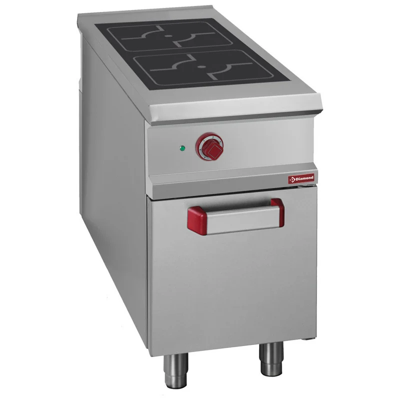 Fourneau élect. 2 foyers induction - 10 kW - Diamond