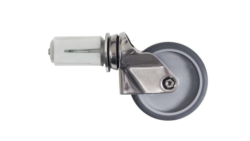 Kit roulettes - Inox - Pour tables - 4 pièces - 2 freinées - Accessoire de cuisson - Saro