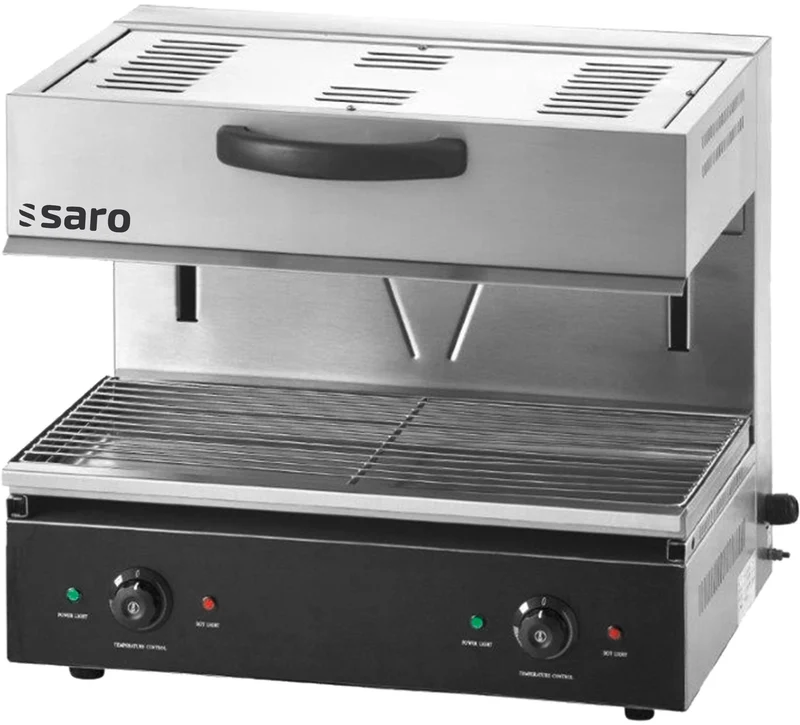 Salamandre électrique - 2 zones - Hauteur réglable - Bac miettes amovible - 4 kW - Saro