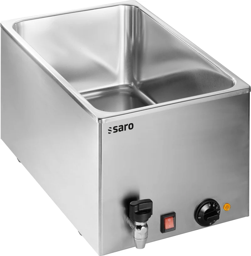 Bain-marie - GN 1/1 - 1kW - 345x600x290mm - Robinet - BMH 210 - Saro