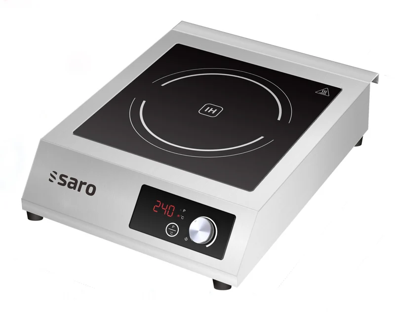 Plaque Induction - 5kW - Ø140-300mm - 10 Niveaux - Affichage LCD - Saro
