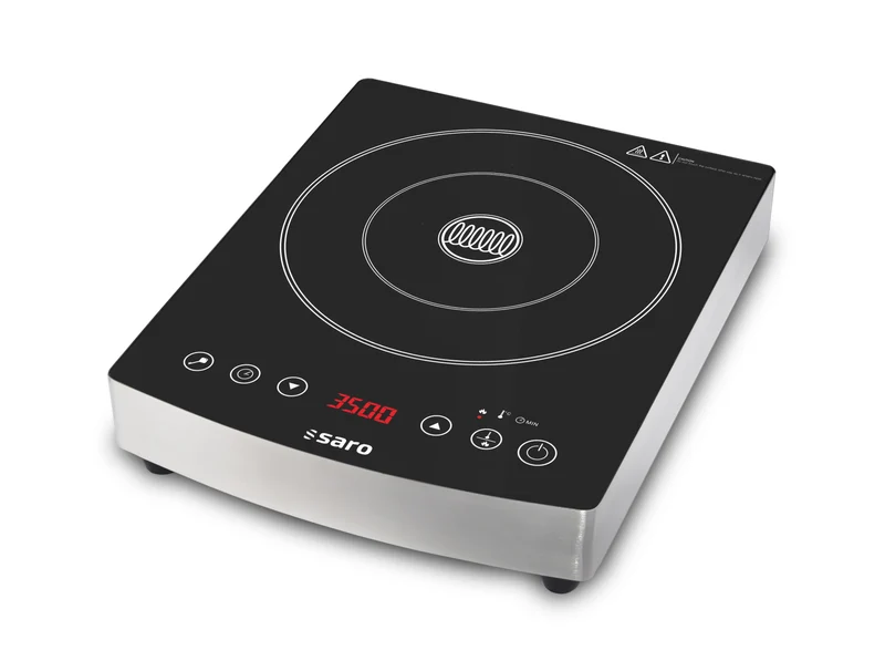 Plaque induction Josephine - 1 zone - 3,5 kW - 17 niveaux - Écran tactile - Minuterie 340x400x700 mm - Saro