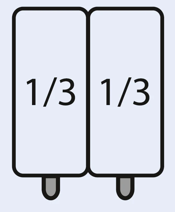 Paniers Pâtes - Ensemble 2x1/3 GN - Acier - Professionnel - Réf. 423-4010 - Accessoires cuiseur - Saro