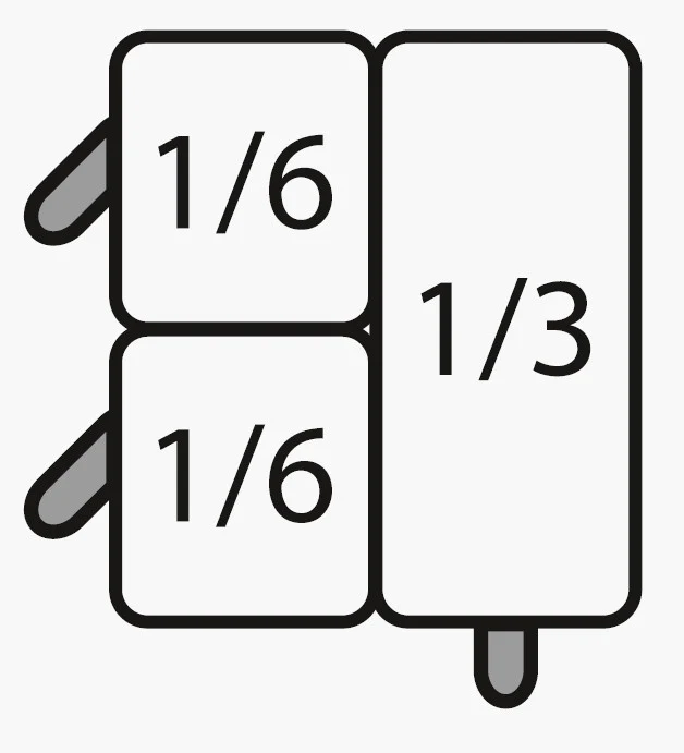 Paniers Pâtes - Ensemble 2x1/6 + 1x1/3 GN - Acier - Professionnel - Réf. 423-4005 - Accessoires cuiseur - Saro