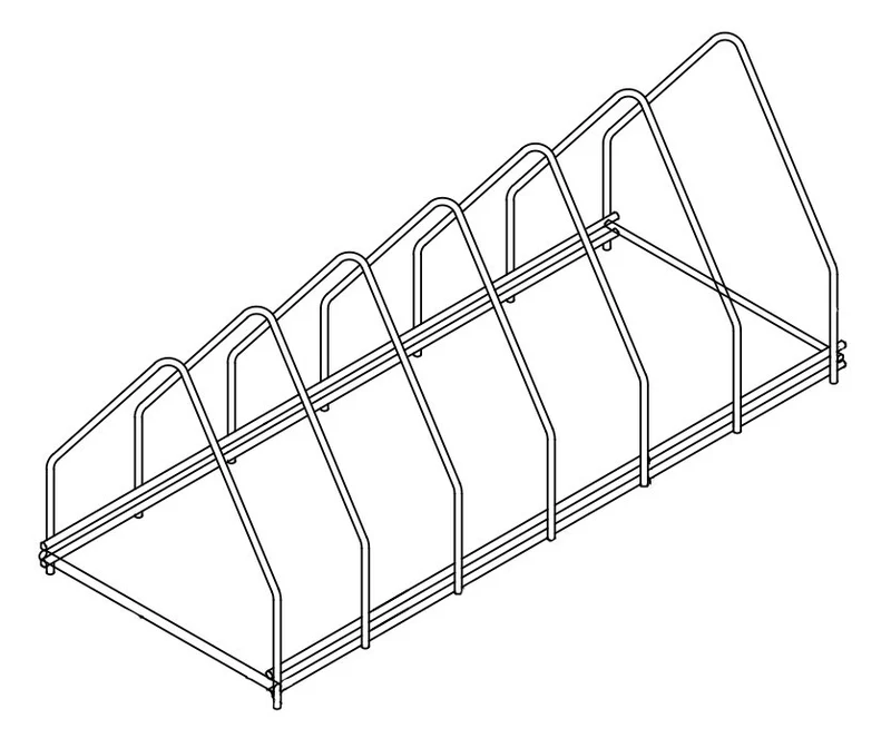 Plaque de support en acier inox 6 630x260x240 mm - Accessoires de ventilation - Combisteel