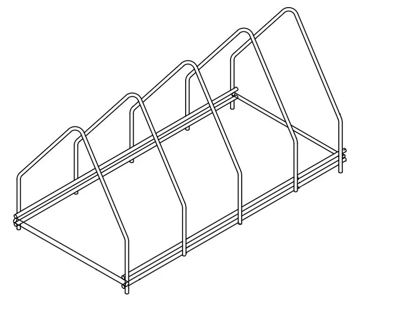 Plaque de support en acier inox 4 500x260x240 mm - Accessoires de ventilation - Combisteel