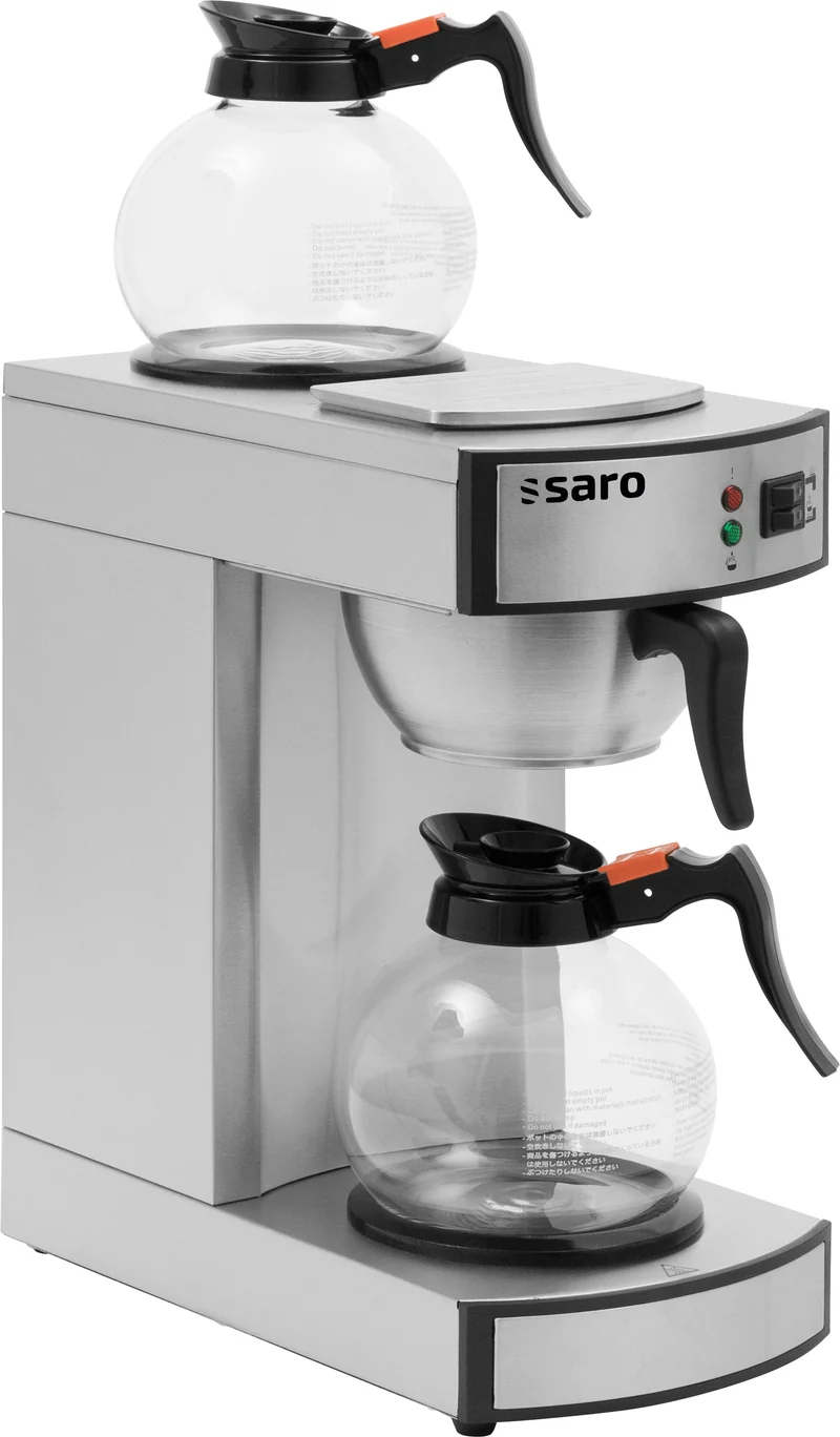 Machine à Café - 2 Plaques - 2x1.8 L - 2.1 kW - Protection à Sec - MICA K 24 T - Saro