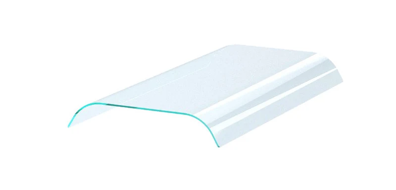 Vitre courbee 2 cote 4/1 1325x570x108 mm - Accessoires de ventilation - Combisteel
