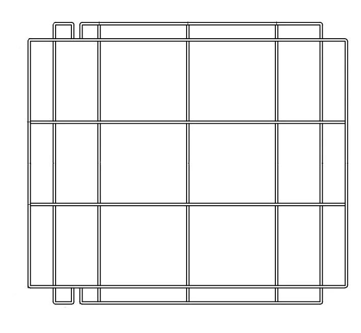 Grille de support en acier inox 572x648x10 mm - Accessoires Réfrigération - Combisteel