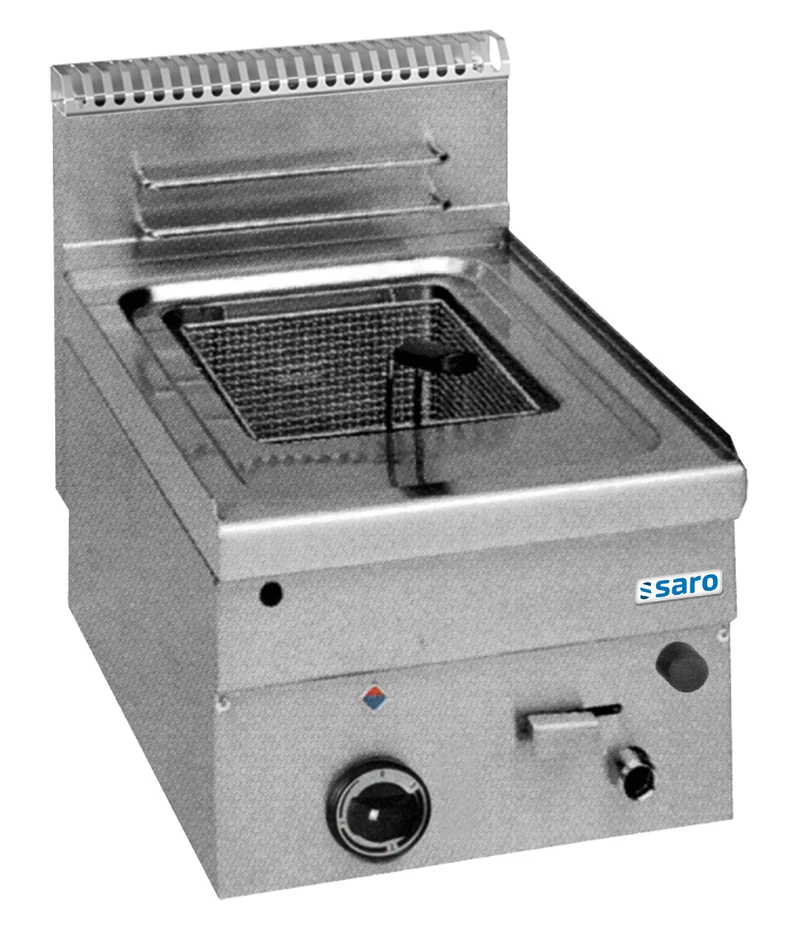 Friteuse gaz - 8L - Température 90-190°C - Zone froide - Robinet vidange 7.4 kW - Saro