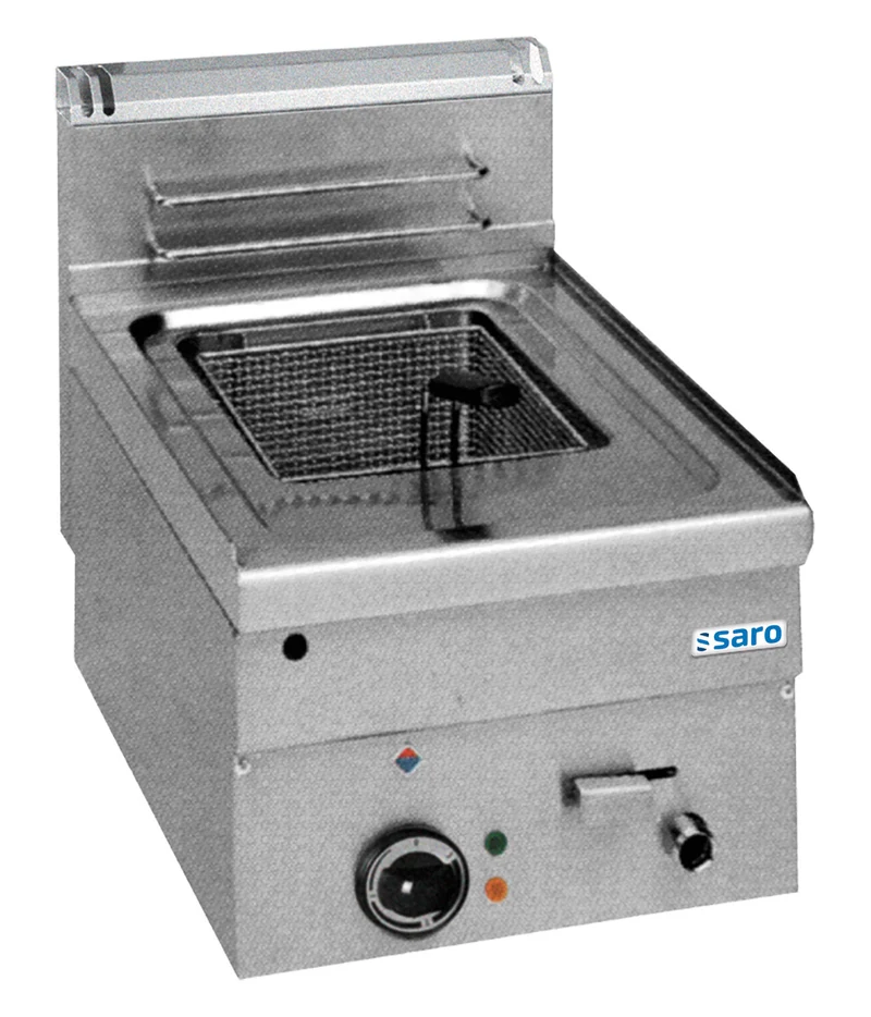Friteuse électrique - 10L - Température 90-190°C - Zone froide - Robinet vidange - Saro