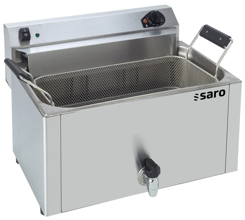 Friteuse pâtisserie - 16L - Température 0/+180°C - Cuve amovible - Robinet vidange - 9 kW - Saro
