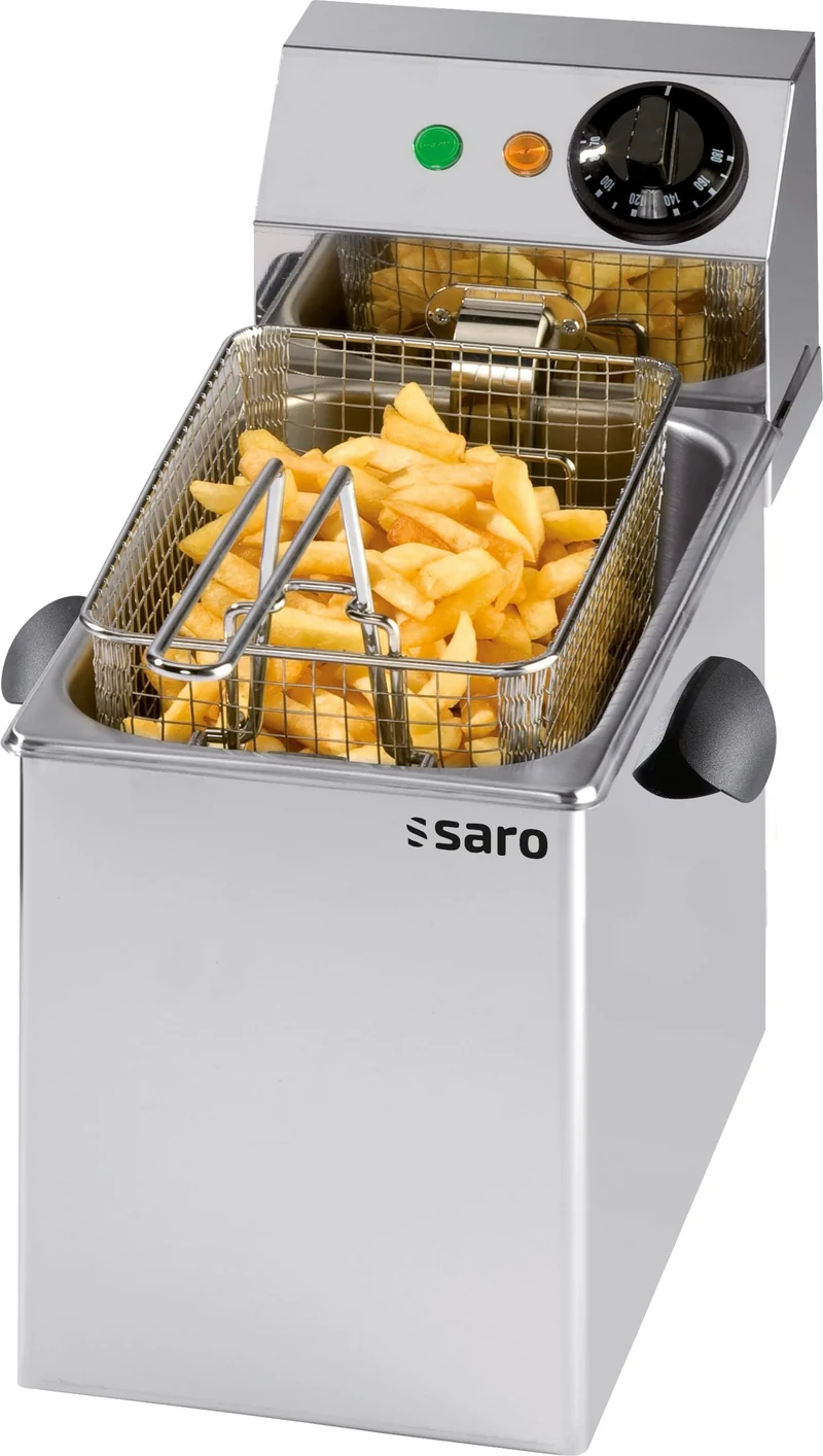 Friteuse - 4L - Température 0/+180°C - Cuve amovible - Thermostat sécurité - Saro