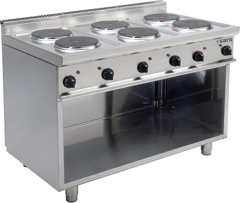 Cuisinière électrique - 6 plaques - 15.6 kW - E7/CUET6BA - Saro