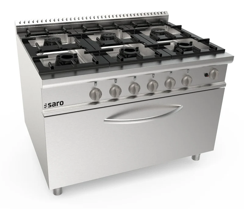 Cuisinière gaz - 6 feux - Four gaz - 48.7 kW - LQ/CUG6FM - Saro