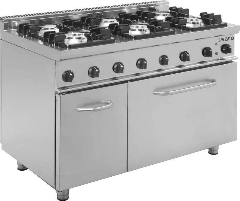 Cuisinière gaz - 6 feux - Four électrique 120L - 36.2 kW - E7/KUPG6LE - Saro