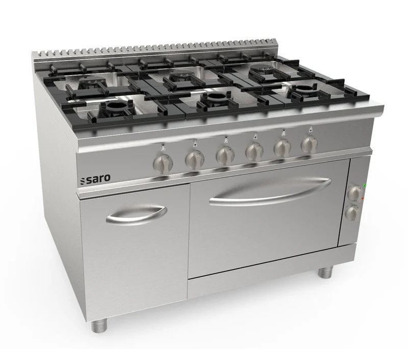 Cuisinière gaz - 6 feux - Four électrique - 42.2 kW - LQ/CUG6NE - Saro