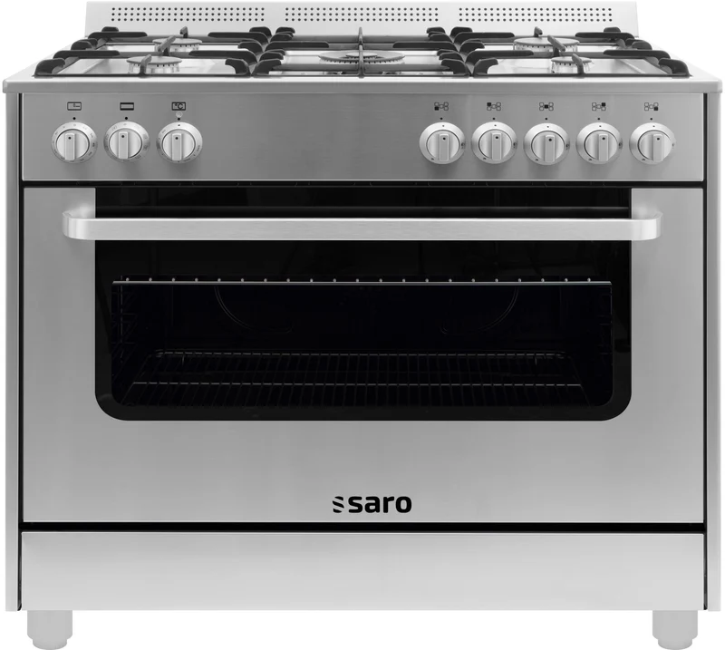 Cuisinière gaz - 5 feux - Four électrique 115L - Grill 1.8 kW - TS95C61LX - Saro