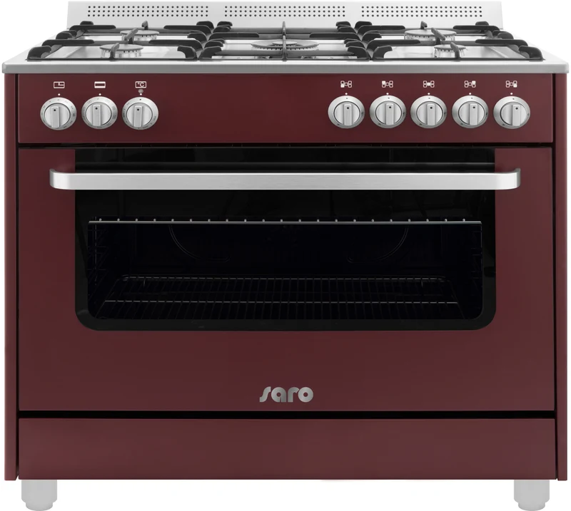 Cuisinière gaz - 5 feux - Four électrique 115L - Grill 1.8 kW - TS95C61LVI - Saro