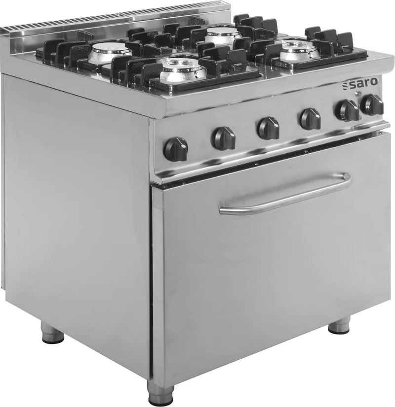 Cuisinière gaz - 4 feux - Four électrique 120L - 27 kW - E7/KUPG4LE - Saro