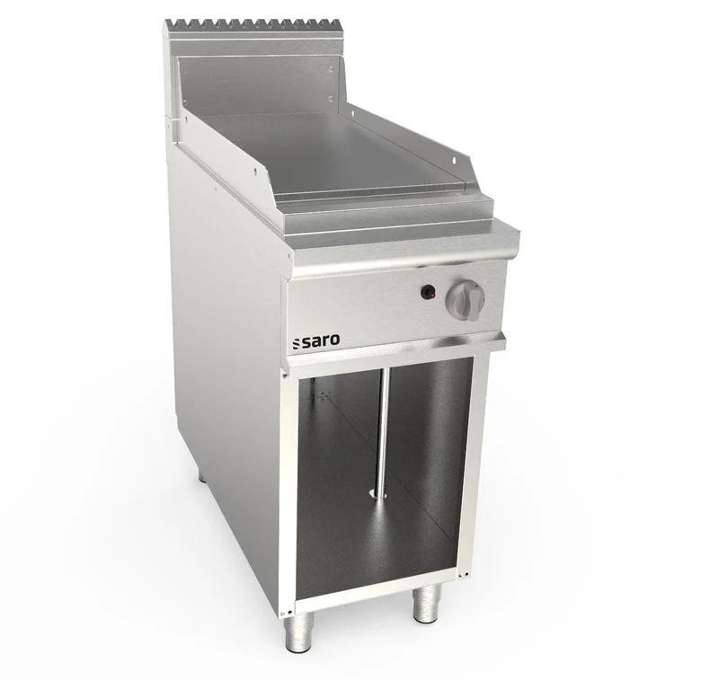Plaque cuisson gaz - Inox - Lisse - 15mm - 6.9kW - Saro