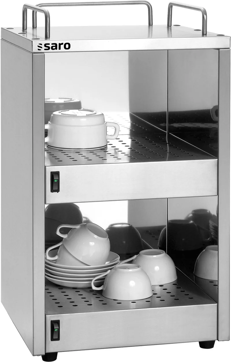 Chauffe-Tasse - Inox - 72 Tasses - 320x320x545mm - 0,14kW - Saro