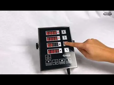 Minuterie de cuisine numérique 8 canaux DKT 8 300x112x36 mm 2.0 watt - Thermomètre et Minuteur - Combisteel