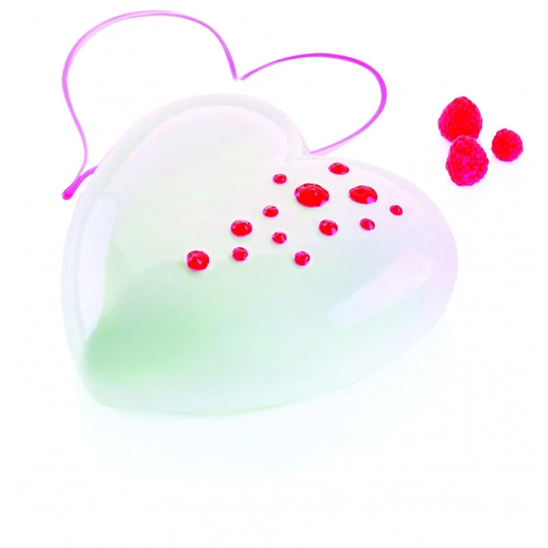 Moule Coeur bombé Flexi de 17 - TI AMO