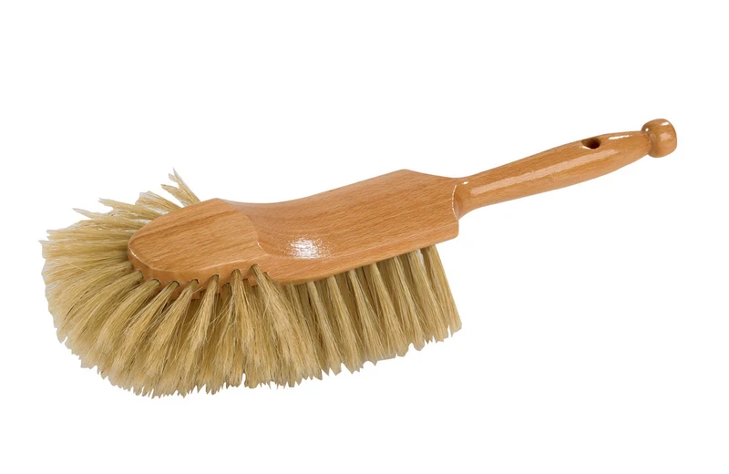 Brosse comptoir demi tête manche bois DOM