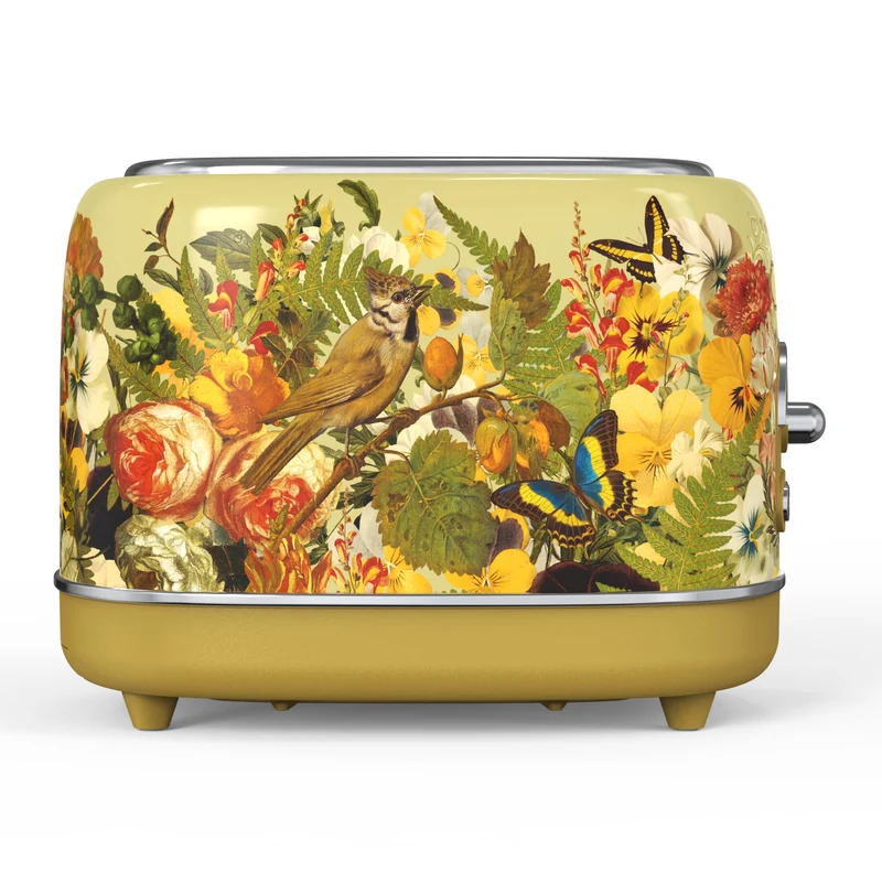 [Upbeat] Jointly-Designed 2-Slice Toaster by Eduardo Recife, with 6 Browning Dials, Sleek High Lift Lever