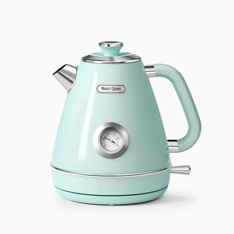 Mint Green Electric Kettle, with Food Grade 304 Stainless Steel, Dial Thermometer, 1.7 L (Available in the US, EU, AU)