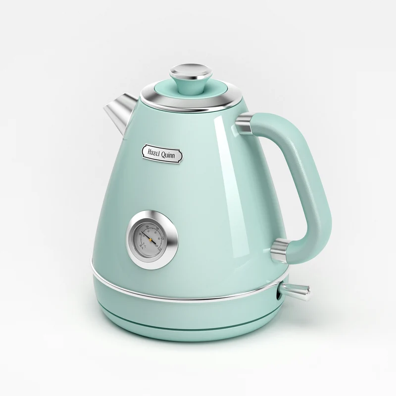 Mint Green Electric Kettle, with Food Grade 304 Stainless Steel, Dial Thermometer, 1.7 L (Available in the US, EU, AU)