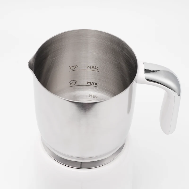 5-in-1 Electric Milk Frother, with Food Grade 304 Stainless Steel, LED Touch Screen, 0.4 L