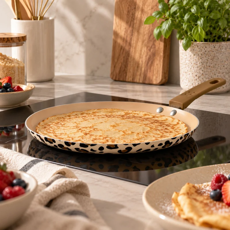 Crêpière Léopard 24cm en aluminium