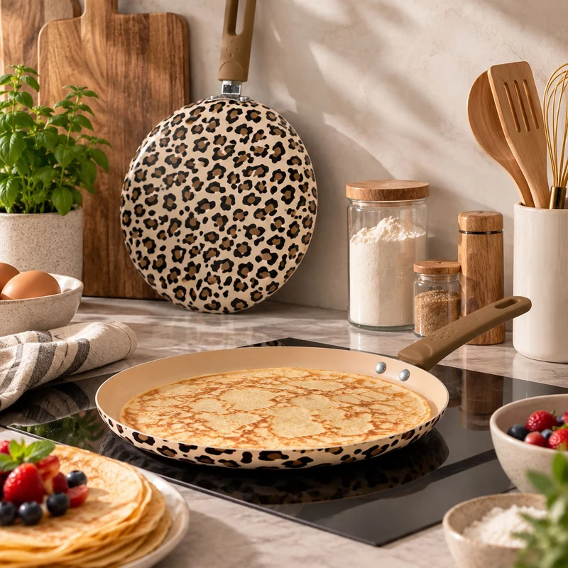 Crêpière Léopard 24cm en aluminium