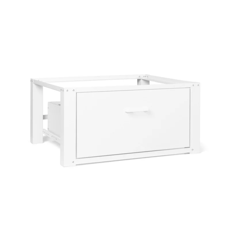 Socle spécial machine à laver blanc avec tiroir 100kg