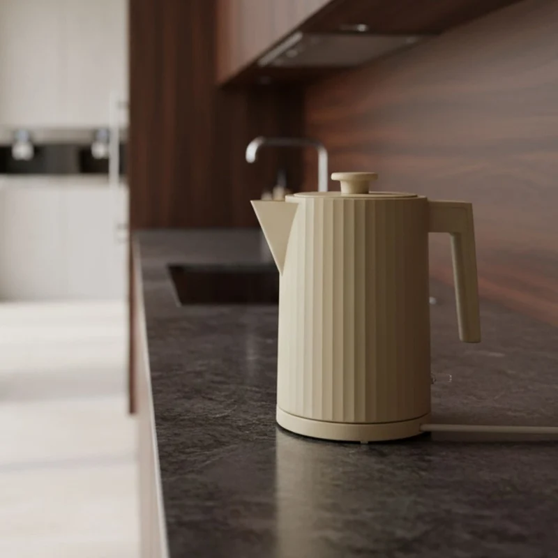 Bouilloire 1,7L en polypropylène crème strié