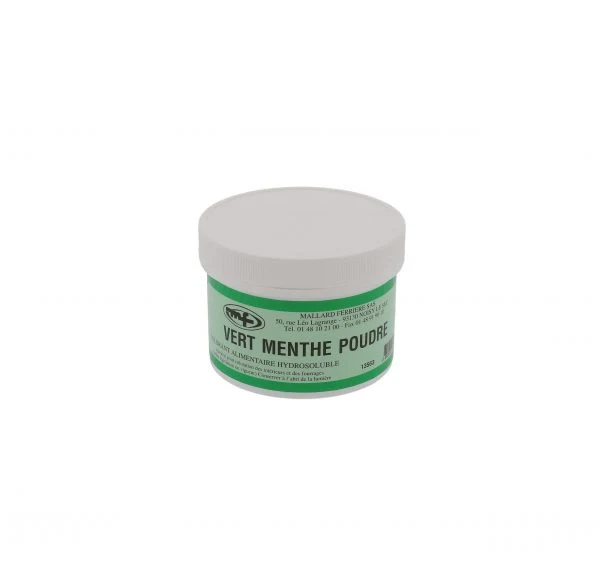 Colorant poudre vert menthe