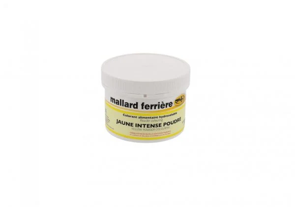 Colorant poudre jaune intense