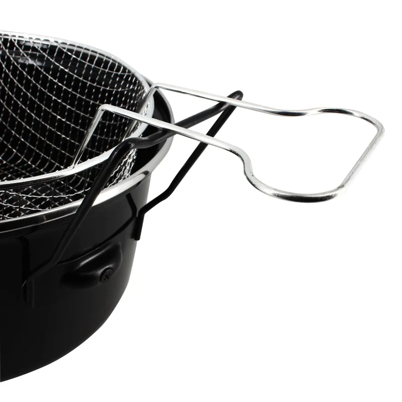 Friteuse Du Nord en acier émaillé 28 cm