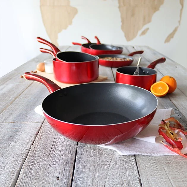 Wok Cerise en aluminium 28 cm