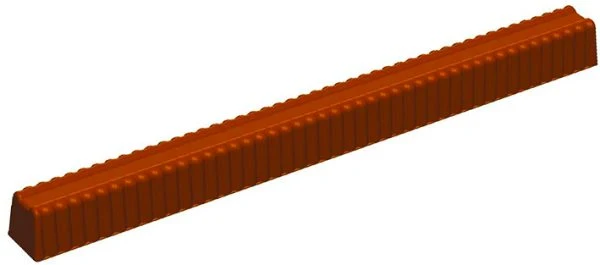 Gouttières à bûchettes plastiques