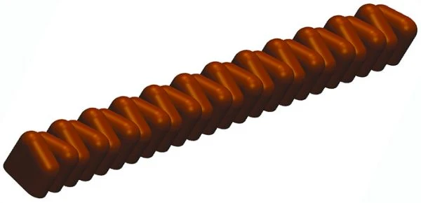 Gouttières à bûchettes plastiques