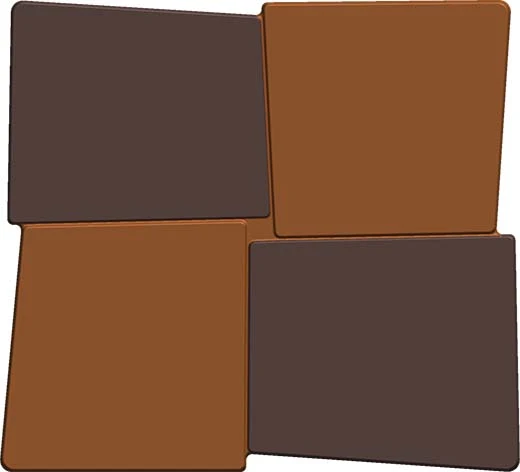 Plaque embout de bûche PETG (Paquet 2 pcs)