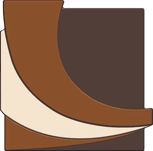 Plaque embout de bûche PETG (Paquet 2 pcs)