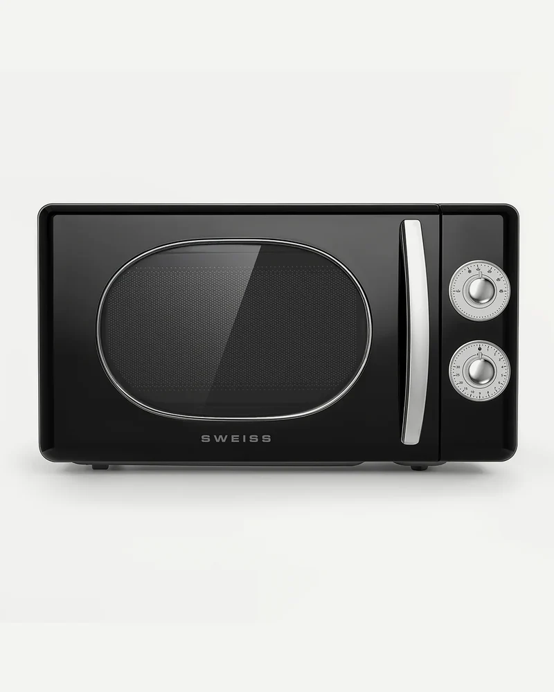 Micro-ondes vintage noir