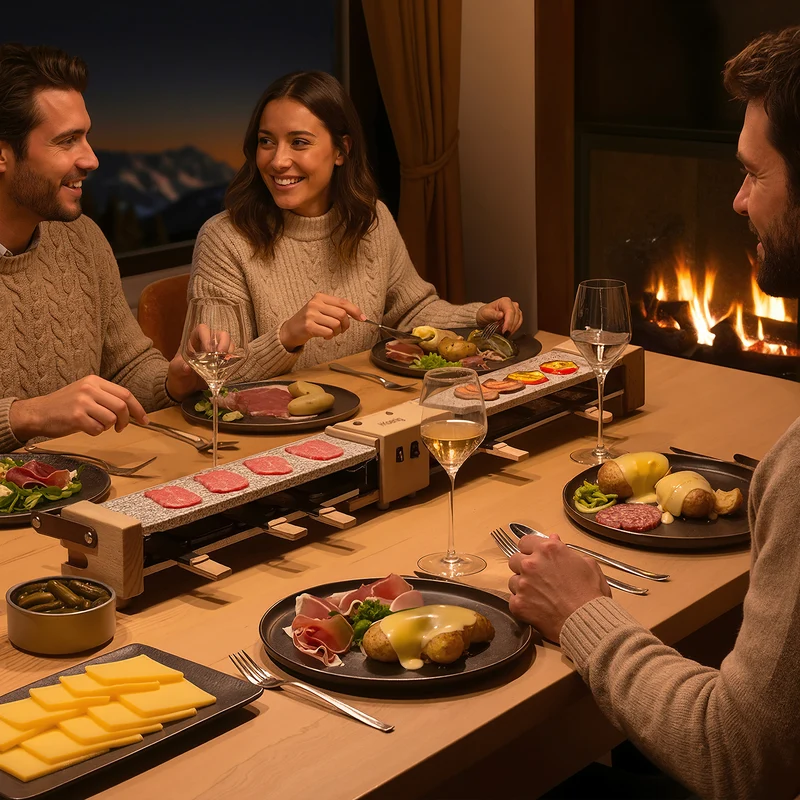 Raclette WOD double pierre pour 8 personnes