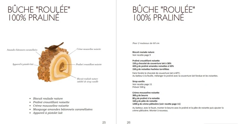 BUCHES ROULEES D'HIER A AUJOURD'HUI