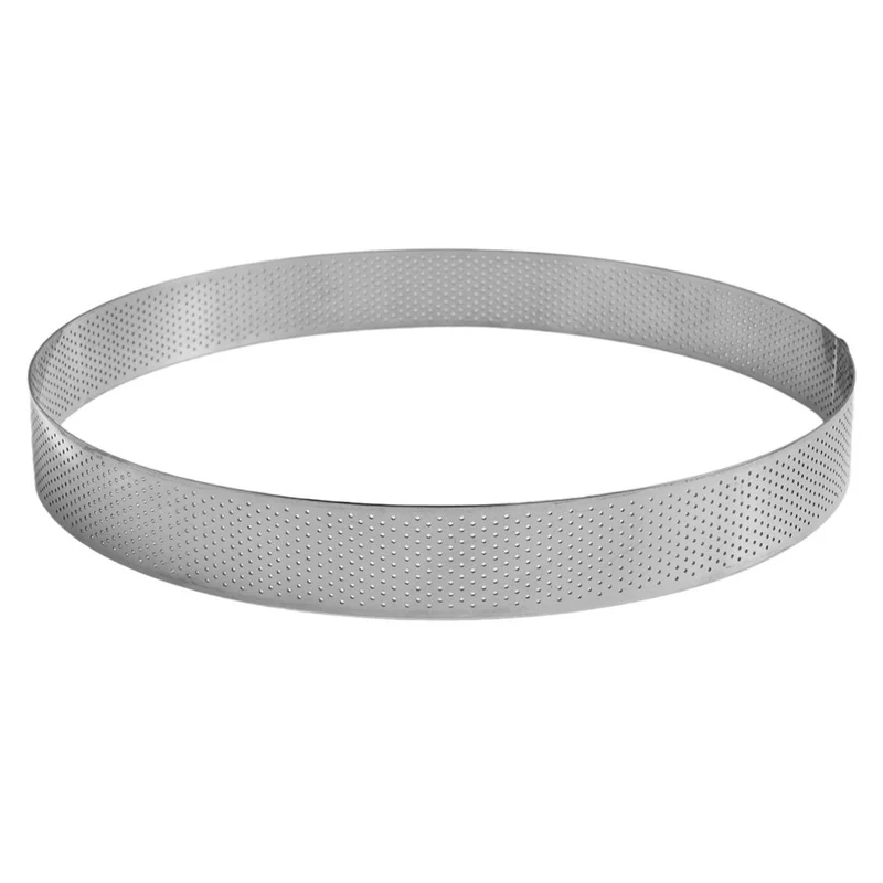 Cercle inox perforé Ht 35 mm