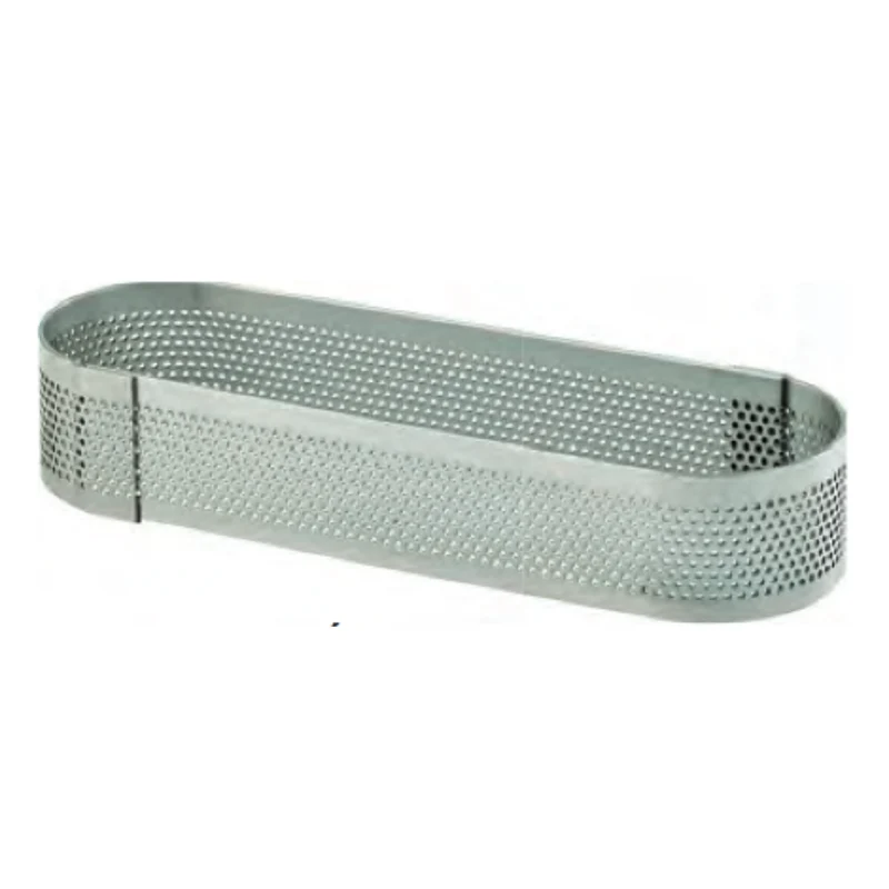 Oblong perforé inox